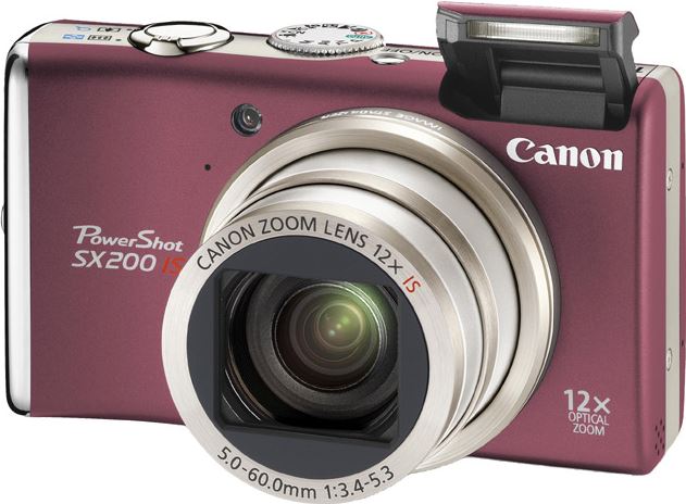 Canon PowerShot SX200 IS rood