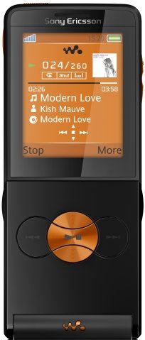 Sony Ericsson W350i zwart, wit, blauw, rood, paars