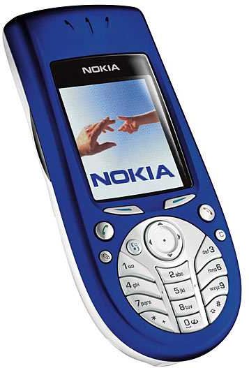 Nokia 3660 blauw, rood