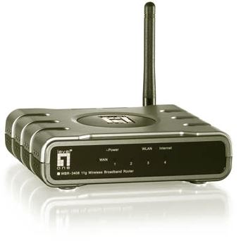 LevelOne 802.11g Wireless Broadband Router with QoS