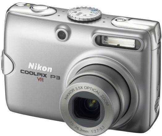 Nikon Coolpix P3 zilver