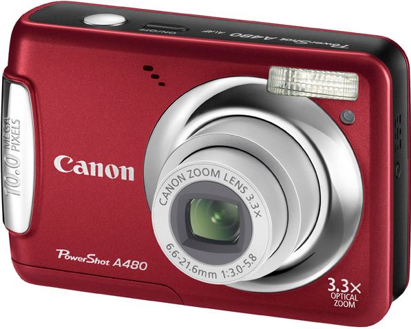 Canon Powershot A480 rood