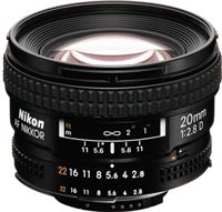 Nikon 20mm F2.8 D AF Lens