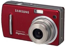 Samsung Digimax L50 rood