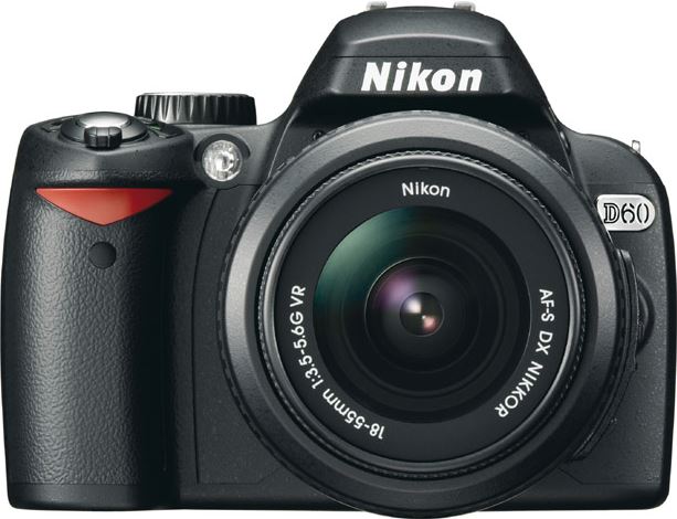 Nikon D60 + DX VR 18-55 mm Kit zwart