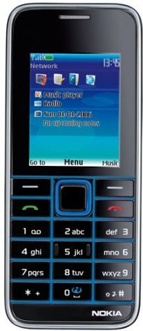 Nokia 3500 Classic blauw, groen, rood, roze