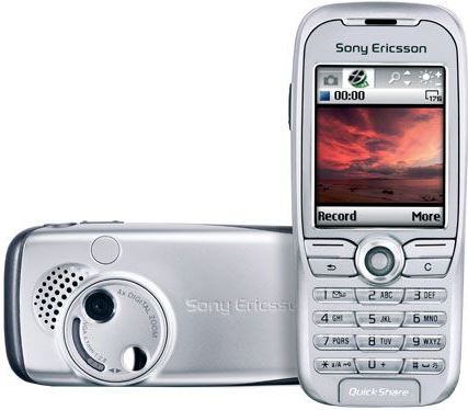 Sony Ericsson SonyEricsson K500i blauw, grijs, zilver