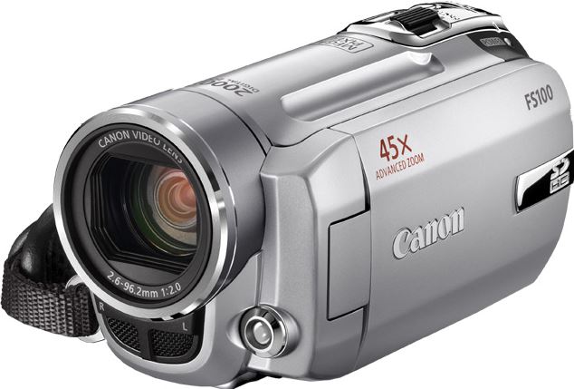 Canon FS100 Flash Memory Camcorder 16GB + SD/SDHC zilver