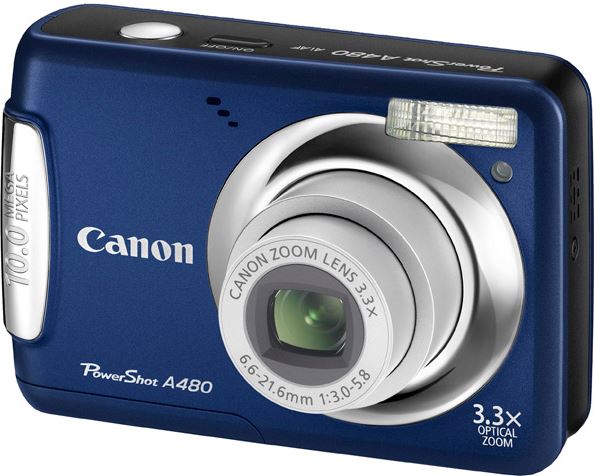 Canon Powershot A480 blauw