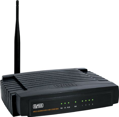 Sweex Wireless Broadband Router 54 Mbps