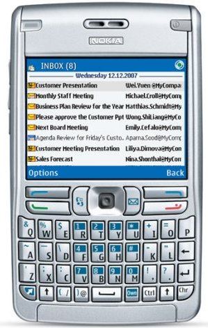 Nokia E61 zilver