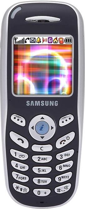 Samsung X100 blauw, rood, zilver