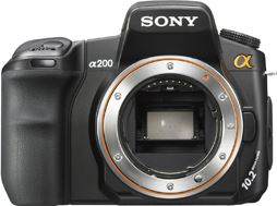 Sony α DSLR-A200 + DT 18-70mm zwart