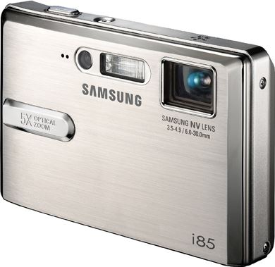 Samsung Digimax i85 zwart, rood, zilver