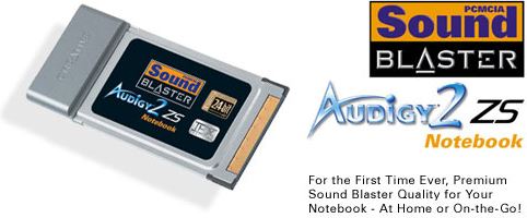 Creative Sound Blaster Audigy 2 ZS Notebook PCMCIA