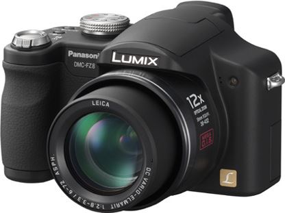 Panasonic Lumix DMC-FZ8, Black zwart