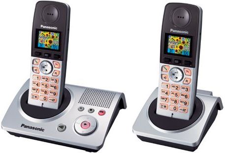 Panasonic Telephone DECT DUO KX-TG8092 silver