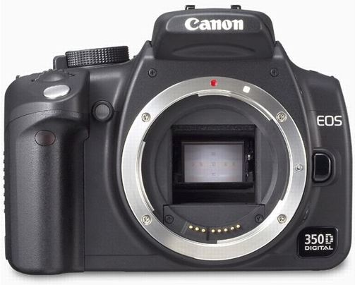 Canon EOS 350D+17-85 USM IS zwart, zilver