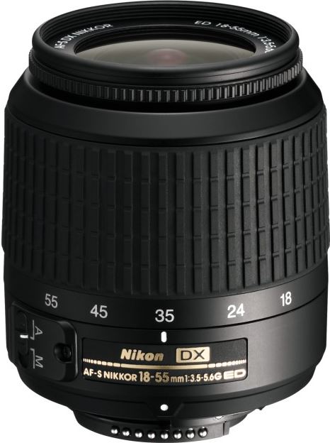 Nikon Zoom-Nikkor 18-55mm f/3.5-5.6GII Black