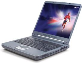 Acer TRAVELMATE 244LCE CEL 2.6 30GB 256MB 15 DVD CDRW XP HOME LAN 56K