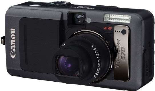 Canon PowerShot S70 zwart