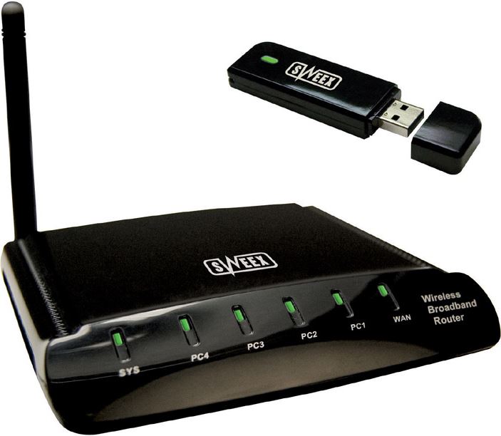 Sweex Wireless LAN Bundle 54 Mbps (11G Router +11G USB)