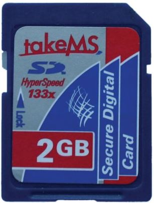TakeMS 2GB SD Card HyperSpeed 133x