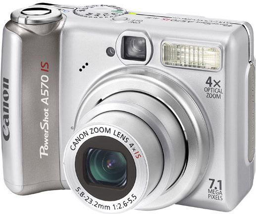 Canon PowerShot A570 IS zilver