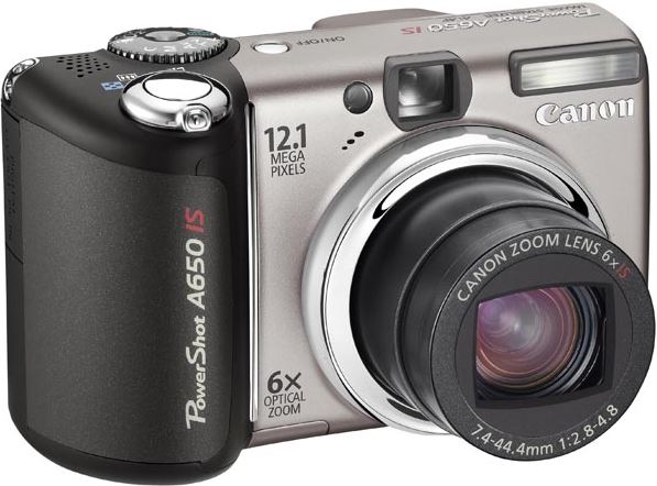 Canon PowerShot PowerShot A650 IS     grijs, zilver