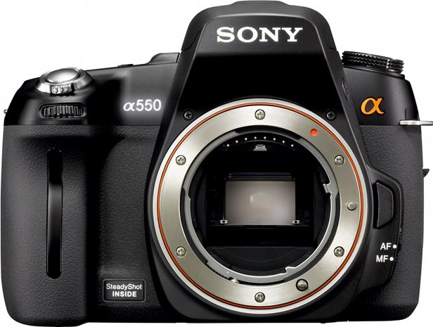 Sony α A550 Digitale spiegelreflexcamera zwart