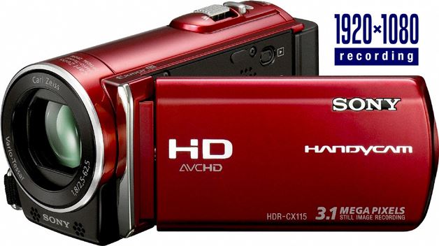 Sony HDR-CX115E rood