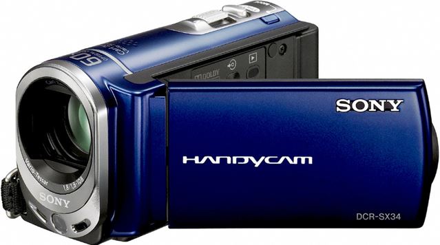 Sony DCR-SX34E blauw