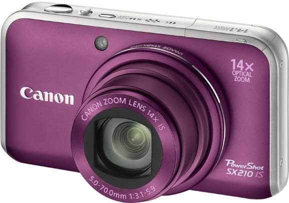 Canon PowerShot SX210 IS paars