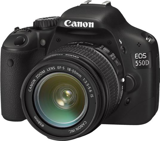 Canon Eos 550D en EF-S 18-55 IS en 75-300 IS zwart