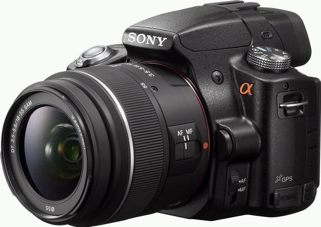 Sony Alpha SLT-A55V en 18-55mm / 55-200mm zwart