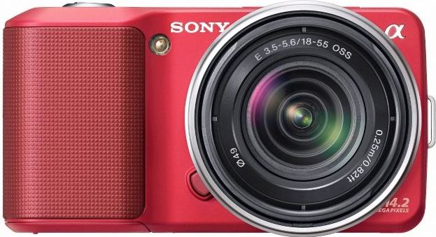 Sony α NEX-3 + E 18-55mm rood