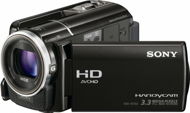 Sony HDR-XR160E zwart