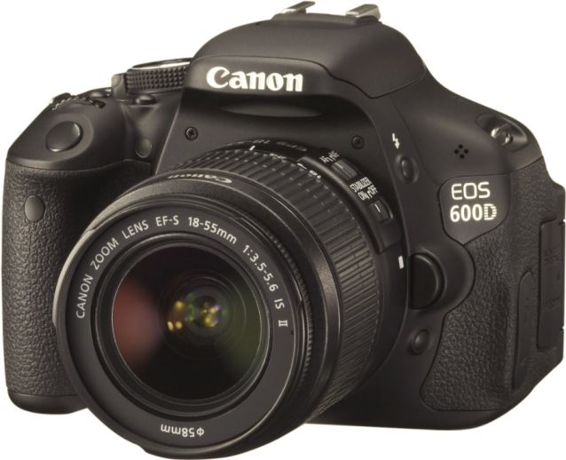 Canon EOS 600D + EF-S 18-55mm zwart