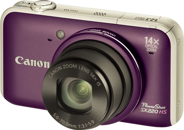 Canon PowerShot SX220 HS paars