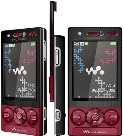 Sony Ericsson W705 rood