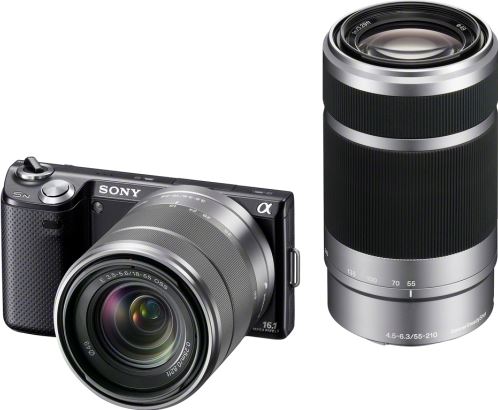 Sony NEX-5N 18-55mm en 55-210mm zwart