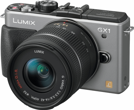 Panasonic Lumix DMC-GX1 + G VARIO 14-42mm zilver