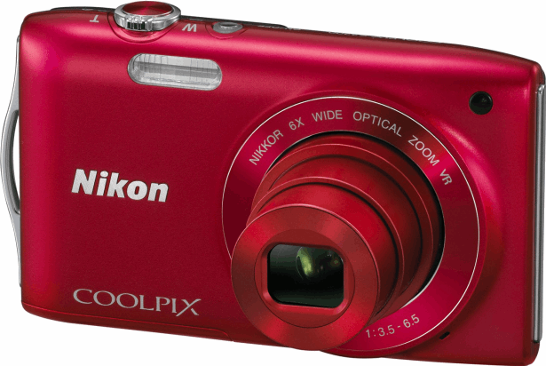 Nikon COOLPIX S3300 rood
