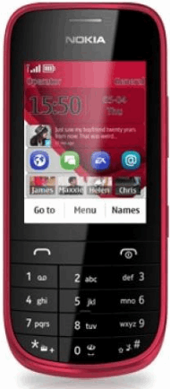 Nokia Asha 203 rood