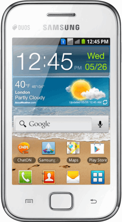Samsung S6802 Galaxy ACE Duos wit / (dualsim)