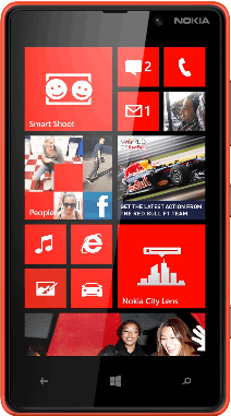Nokia Lumia 820 rood