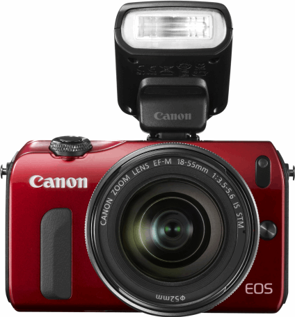 Canon EOS M + EF-M 18-55mm + 90EX rood