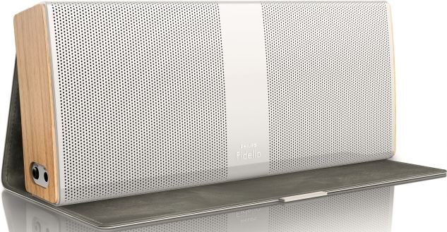 Philips Fidelio draadloze draagbare luidspreker wit, hout