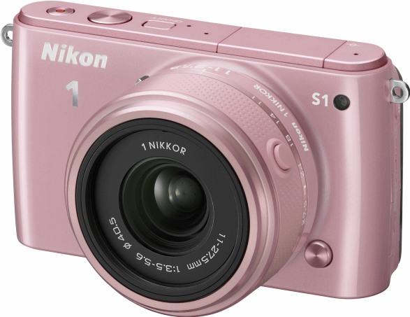 Nikon 1 S1 + 1 NIKKOR 11-27.5mm roze