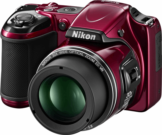 Nikon COOLPIX L820 zwart, rood